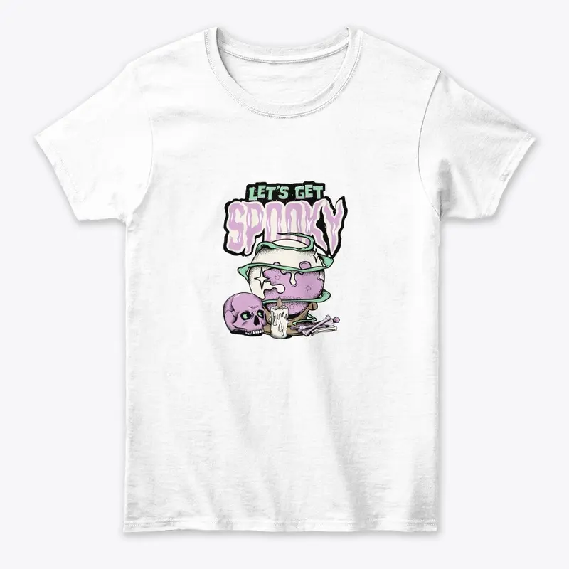 Spooky Vibes-White Tee