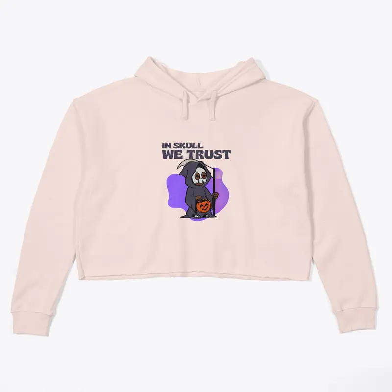 “Trust in Skull” Women’s Crop Hoodie