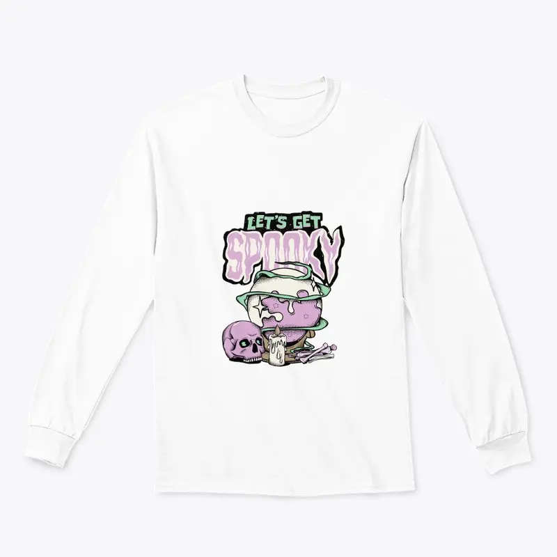 Spooky Vibes-White Tee