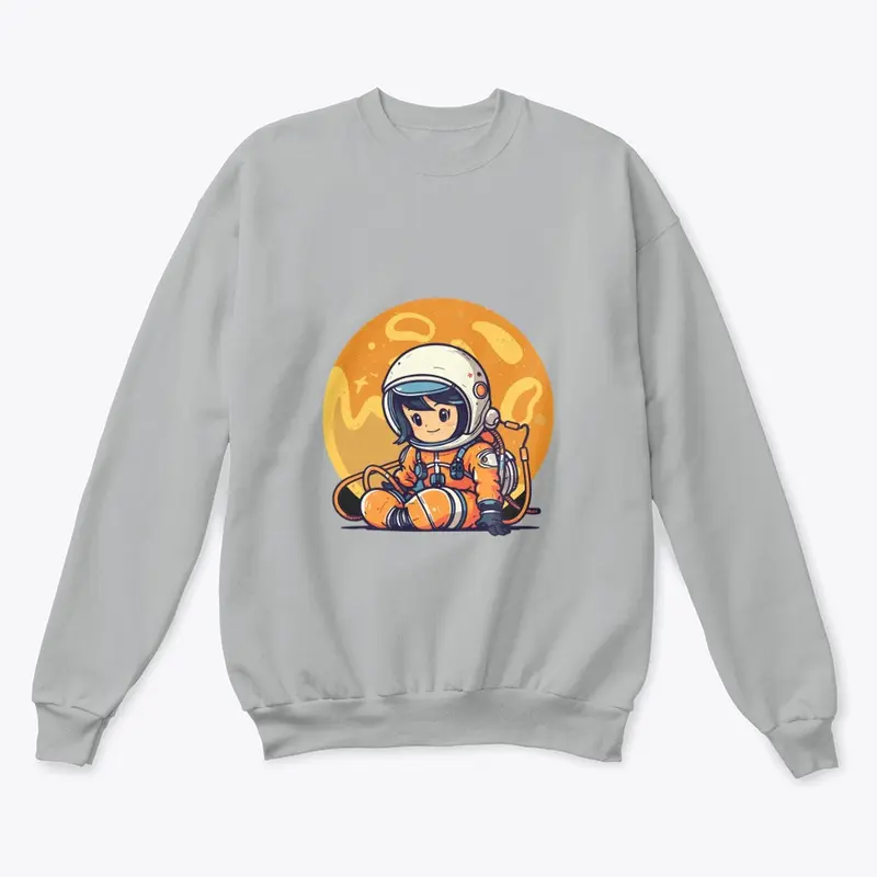 Eco-Friendly Girl’s Planet Sweatshirt